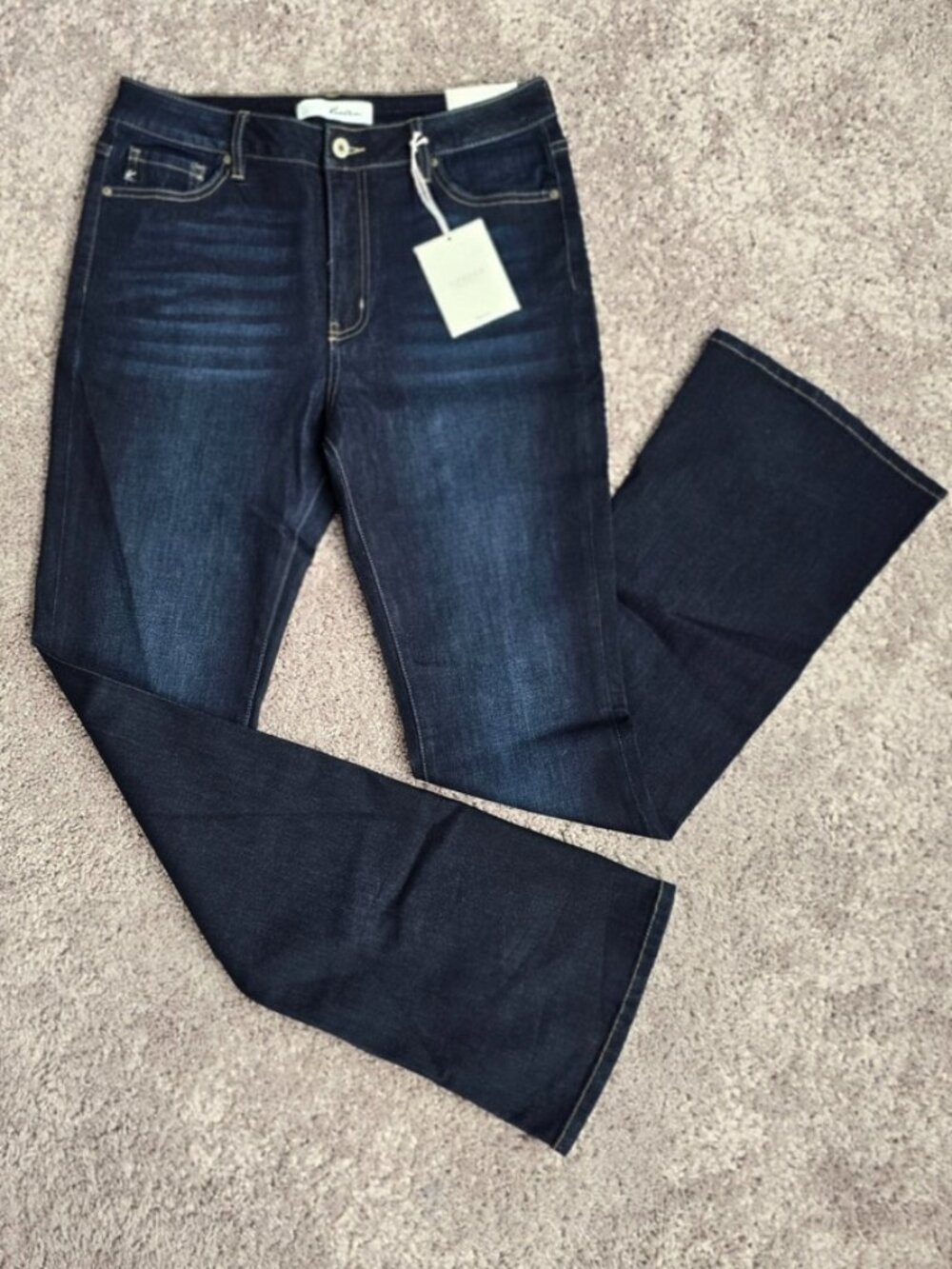 KanCan Constance Essentials High Rise Bootcut Jeans Super Dark Wash 11/29 New